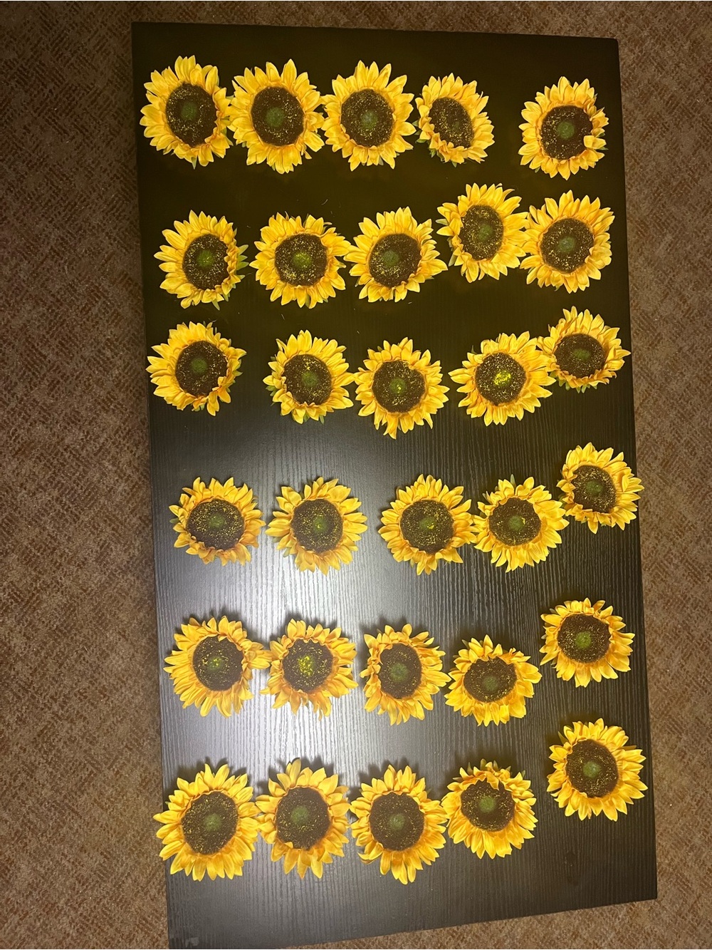 30 artificial sunflower heads